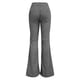 thumbnail image 5 of Pantalones acampanados de color liso y cintura media para mujer - Pantalones informales de pana con bolsillos prácticos - Lavables a máquina, talla real - Todas las estaciones S-XXL, 5 of 5