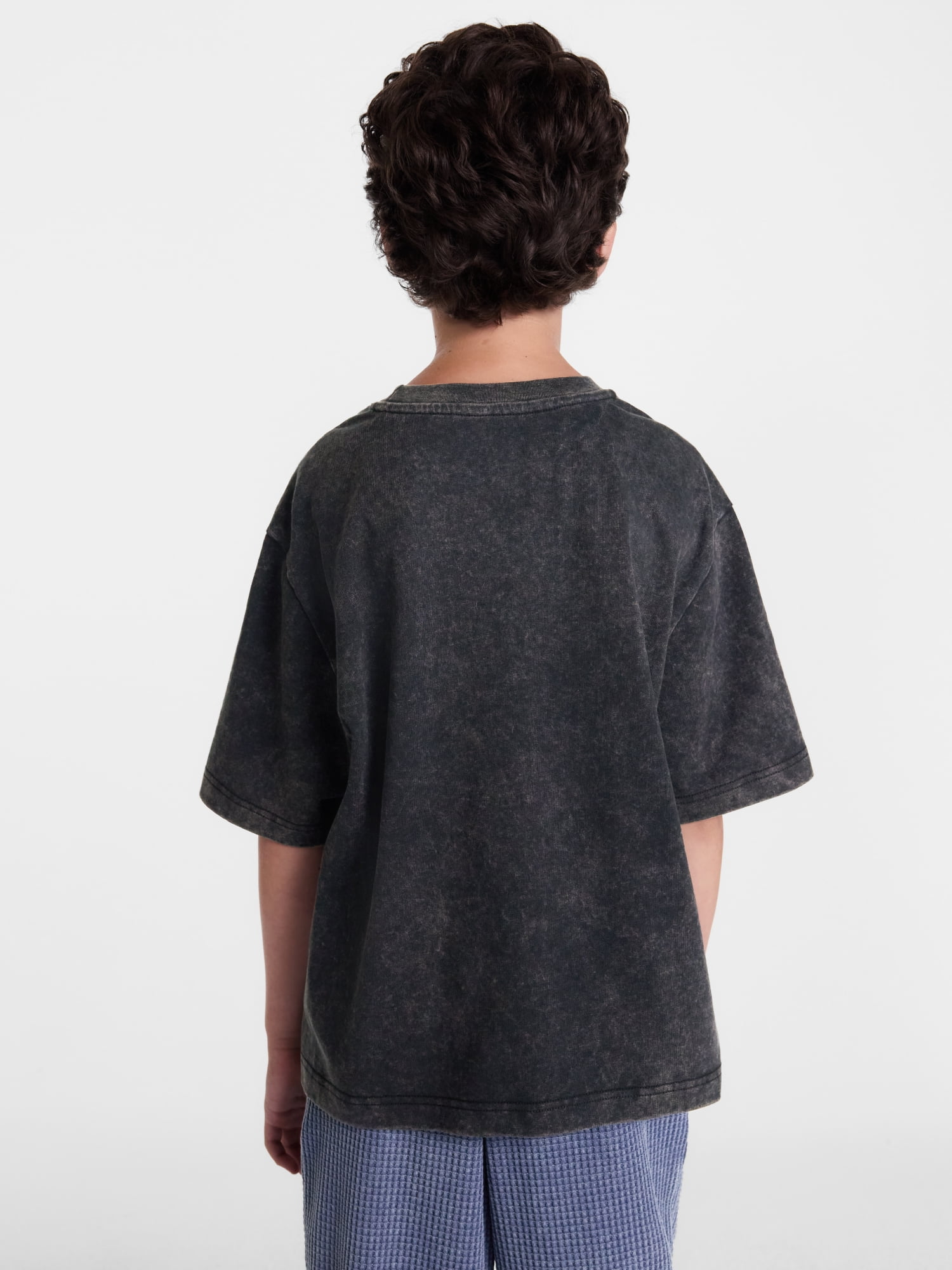Weekend Academy Boys Lady Gaga Garment Washed Graphic Tee with Short Sleeves, Sizes 4-18