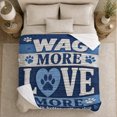 thumbnail image 5 of Rustic Dog Lover Artwork Life Is Better Dog, Playful Pet Portrait Pattern, Warm Flannel Blanket for Ranch House and Living Room, Dog Lovers Father's Day Gift, Pet Lover Home Decor, 5 of 9