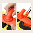 thumbnail image 4 of Car Wash Mop Soft Bristle Brush | 360° Rotating Handle | Retractable Telescopic Aluminum Rod 0.5-1.2m | High-Density Microfiber Fleece | Multipurpose Auto Cleaning Tool | 1 Pack, 4 of 9