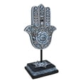 thumbnail image 4 of Hand of God Hamsa Palm With Magen David Star Eye of Providence Figurine Plaque, 4 of 10
