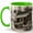 Green, variant on Paris Bookshop 11oz Ceramic Mug, French Book Lover Coffee Cup, Cozy Street Cafe Library Gift