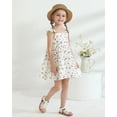 thumbnail image 3 of Vestido DeeFant sin mangas con estampado floral para niñas de 5 a 6 años, 3 of 9