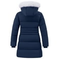 thumbnail image 3 of Wantdo Big Girl's Winter Coat Quilted Winter Jacket Padded Puffer Jacket Waterproof Jacket Navy 18/20, 3 of 9