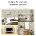 thumbnail image 3 of Textured Stone Wallpaper, Brick Design Removable Self Adhesive Wallpaper for Living Room Fireplace, Stone Wallpaper Peel and Stick for Kitchen Backsplash, 3 of 8