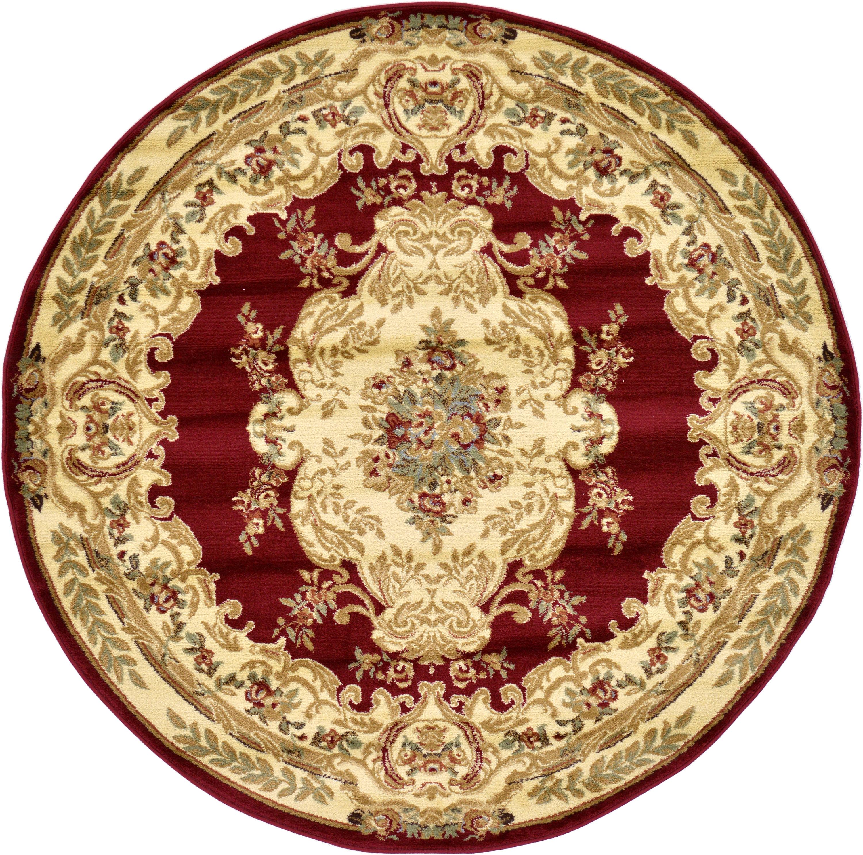 Unique Loom Charles Versailles Vintage Floral Area Rug or Runner