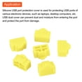 thumbnail image 4 of Unique Bargains 15pcs RJ45 Port Duct Covers Caps Plugs Protector for Laptop PC Ethernet RJ45 Female Plug, Yellow, 4 of 4