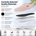 thumbnail image 5 of Qaltryn Wide Toe Sneakers for Women Breathable Mesh Slip-On Sneakers with Adjustable Strap Lightweight Comfort Sneakers Cushion Casual Womens Walking Shoes Non Slip Sole for Everyday Wear, 5 of 9