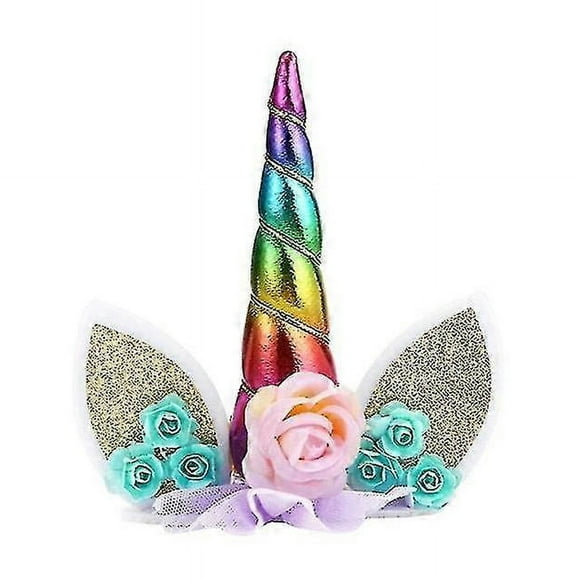 Unicorn Cake Topper Handmade Unicorn Horn Cake Decoration