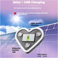 thumbnail image 6 of Solar Heart-Shaped Ambient Light Ip65 Waterproof Led Car Decoration Auto Day-Charge, 5 Modes, Romantic Gift for Christmas, Valentine's Day, Anniversary, Date Night, 6 of 8