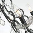thumbnail image 3 of Maxax 5 Lights K9 Crystal Chandelier, Modern Raindrop Candelabra Pendant Lamp, Candle Ceiling Hanging Lighting Fixture, for Dining Room, Living Room, Black, 3 of 6