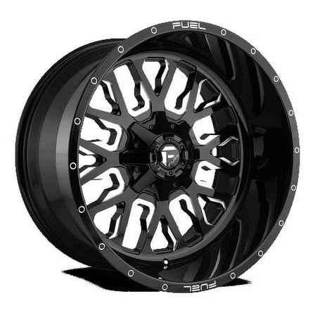 Fuel D611 Stroke 22X7 4X156 13Et 106.1Cb Gloss Black Milled Wheel