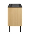 thumbnail image 3 of Modway Chaucer 48" Double Sink Wood & Metal Bathroom Vanity in Oak and Black, 3 of 17