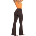 thumbnail image 4 of Womens Flare Leggings with Tummy Control Crossover Waist and Wide Leg, 4 of 4
