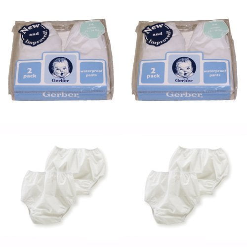 Gerber Plastic Pants, 2T, Fits 2832 lbs. (4 Pairs)