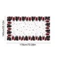 thumbnail image 3 of Antqov Christmas Table Cloth 55x70" Rectangle Winter Holiday Christmas Tablecloth Waterproof Table Cover for Party Picnic Dinner Home Decor, 3 of 6