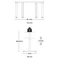thumbnail image 3 of Standard Home Office Height-Adjustable Standing Desk - Dual Motor - DIY Frame in Black (No Table Top), 3 of 9