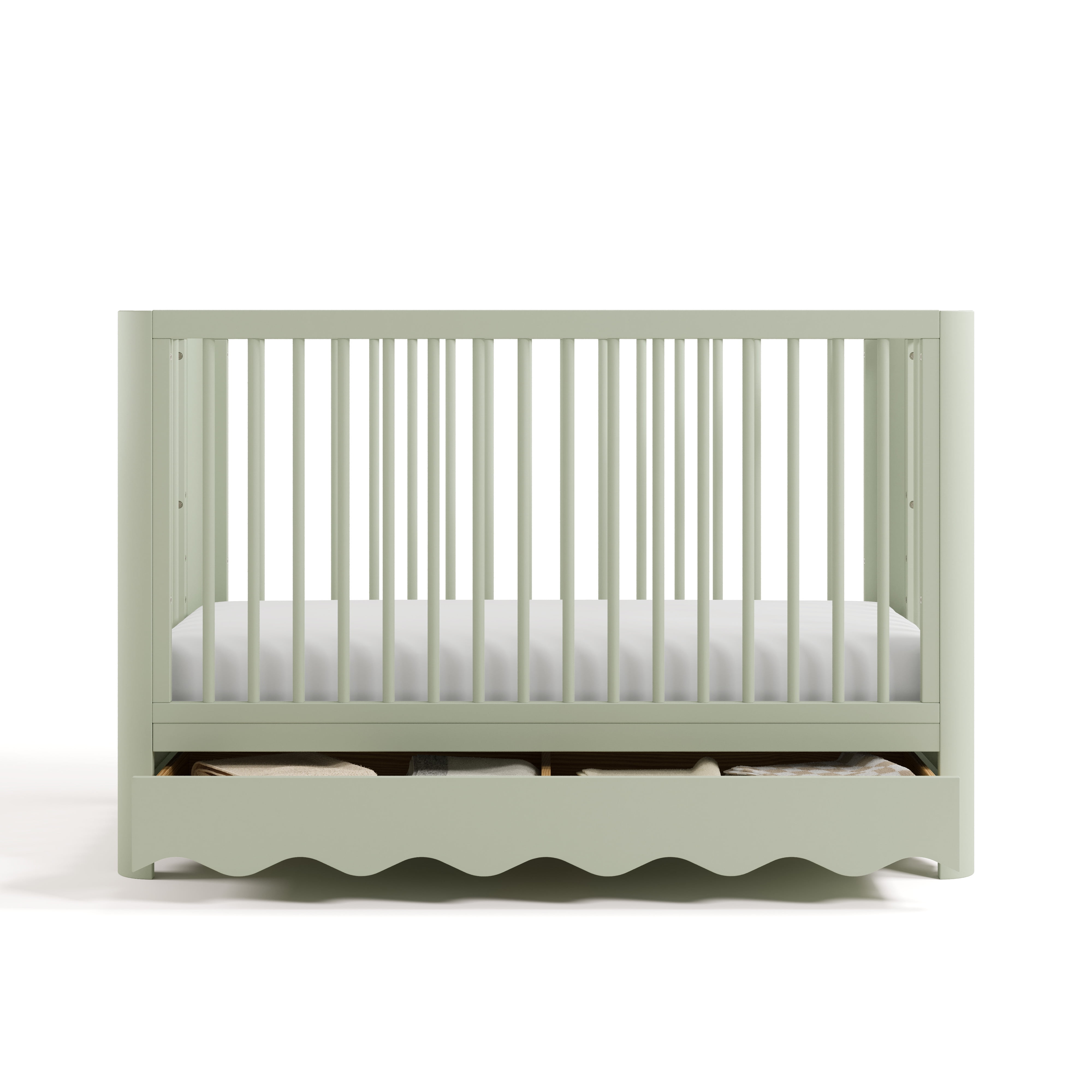 Art of Nursery by Storkcraft Casablanca 5-in-1 Convertible Baby Crib with Drawer, Sage