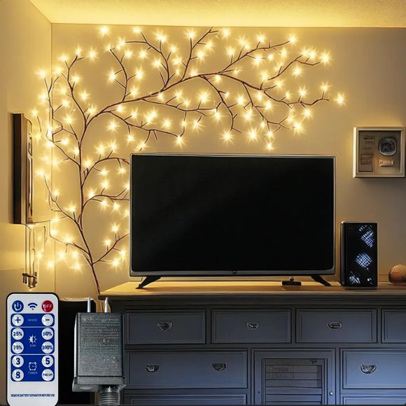 Mando a distancia con iluminación Willow Vine Lituplife de 8 pies y 144 LED