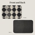 thumbnail image 3 of Crystal Velvet Floor Mat 23.6x15.7in Square Lock Edge Easy Cleaning Using Woven Technique Corrosion Resistant Bottom Drop Plastic Argyle Plaid Dimgray_40978_3, 3 of 7
