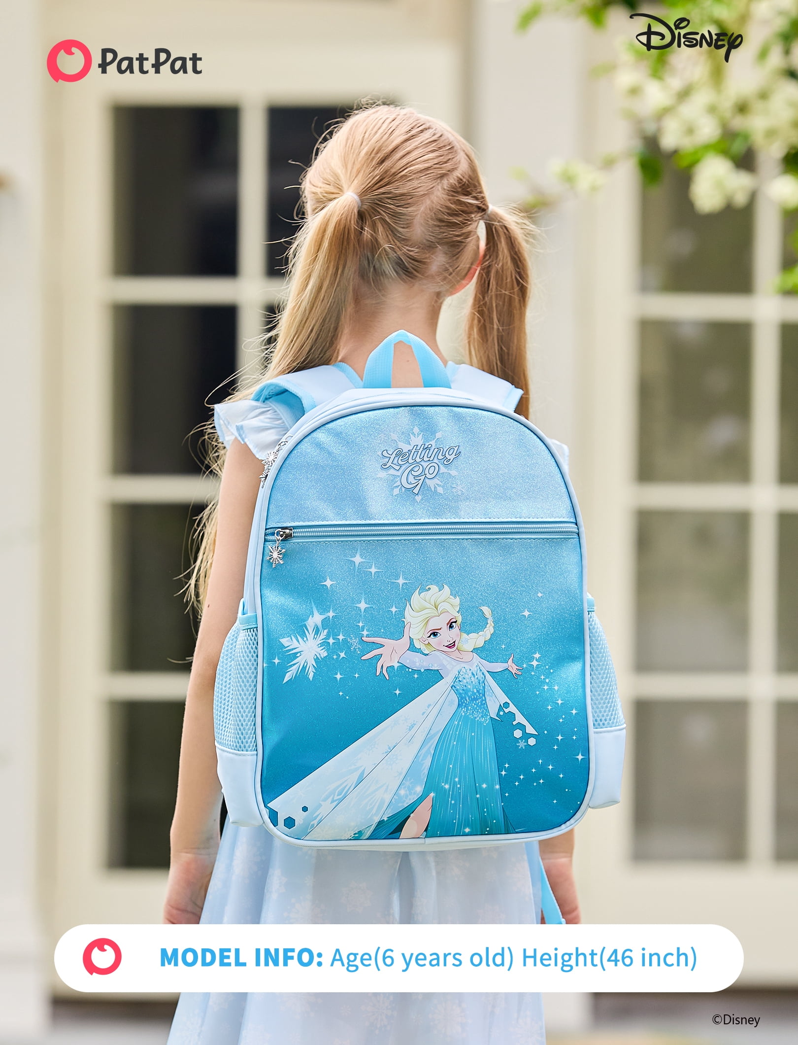 Disney Frozen Elsa Girls Cute Backpack Water Resistant Toddler Backpack Kids Elementary School Bookbag