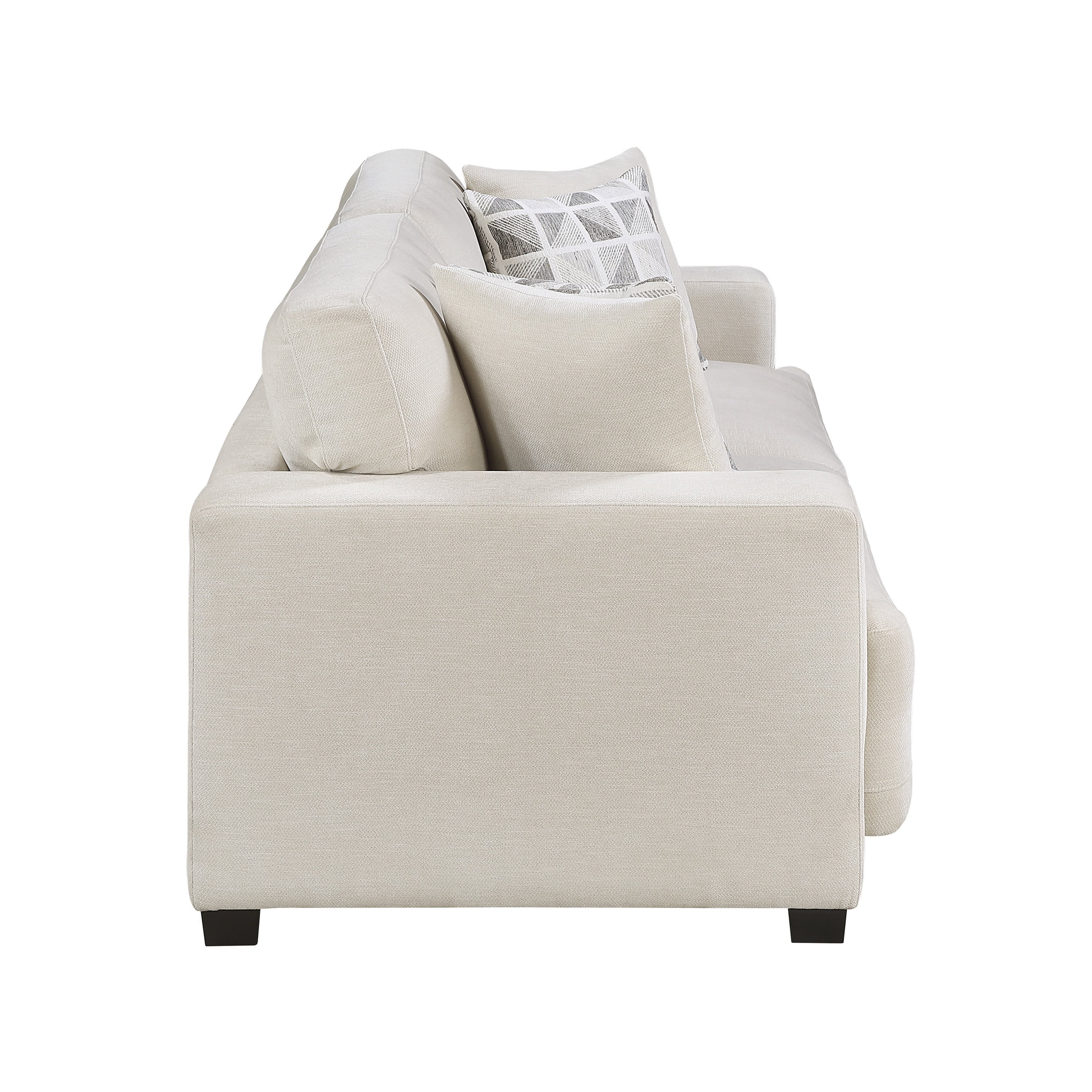 OakvillePark Tivaro Chenille Sofa with 2 Pillows, Beige