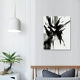 thumbnail image 3 of FUMJ Black and White Abstract Wall Art Decor - Modern Black and White Wall Art 16x20 Artwork l Framed Black and White Art - Black and White Canvas Wall Art Print for Living Room,, 3 of 4