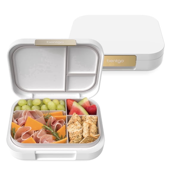 Bentgo® Modern - Leak-Resistant, Versatile 4-Compartment Bento-Style Lunch Box, Ergonomic Design with Matte Finish, Ideal for On-the-Go Balanced Eating for Adults and Teens - BPA-Free (Dark Gray)