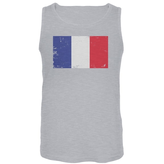 World Cup France Distressed Flag Tank Top - Large