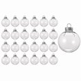 thumbnail image 2 of 24 Uds Bolas de Navidad Rellenables de PláStico Transparente 8Cm DIY Adorno de áRbol de Navidad DecoracióN Manualidades, 2 of 5