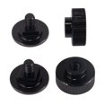 thumbnail image 2 of 3mirrors Welding Hood (Pipeliner) Helmet Fasteners Headgear Replacement Parts Accessories Screws Flip Hood Aluminum - 1 Pair (Black Anodized Vertical Veins), 2 of 7