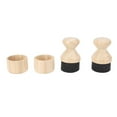 thumbnail image 2 of Oil Applicator Scrub Brush Set, Leakproof Holder Oil Wax Applicator Ergonomic Handle Uniform  for Wooden Spatula, 2 of 7