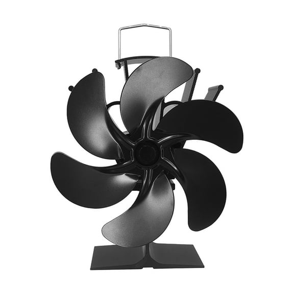Yokua 6Blades Stove Fan No Electricity Fireplace Fan Heat-Powered for Wood Burners