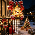 thumbnail image 5 of Winter Glow Christmas Bell Icicle Light Decor, Christmas Snowman Porch Decoration with Glowing Icicle Lights, Festive Outdoor Winter Accent for Entrance, Railing and Home,Christmas Decorations, 5 of 6
