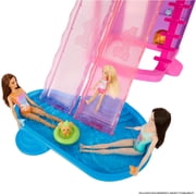 Barbie DreamHouse Dollhouse, 2 Pools, 2 Slides, 2 Houses, Elevator with 3 Levels & 65+ Pieces Including Furniture & Accessories