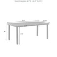 thumbnail image 5 of Bradenton 7Pc Outdoor Wicker Dining Set Navy/Weathered Brown - Dining Table & 6 Dining Chairs, 5 of 13