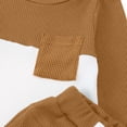 thumbnail image 7 of Jamsmile Toddler Boys Outfit Sets Two Tone Long Sleeve Crewneck Pullovers And Pants Outfits 2pcs Little Boys Casual Playwear, 7 of 7