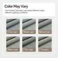 thumbnail image 6 of Seasonwood Waffle Shower Curtain Striped Fabric Gray Shower Curtains for Bathroom with 12 Hooks,84"Wx72"H, 6 of 9