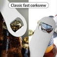 thumbnail image 4 of Skull Butterfly Flat Bottle Opener Speed Metal Opener Heavy Duty Bottle Opener Stainless Steel Key for Beer Bartender Pub Bar Drinks Kitchen Restaurant Party Man Women Black 1.6x7Inch, 4 of 9