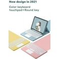 thumbnail image 2 of Timoom iPad 9th 8th 7th Generation 10.2 inch/Air 3 Pro 10.5 inch Keyboard Case with Cute Round Key Color Keyboard 2021 iPad 9 8 7 Detachable Touch Keyboard Cover, 2 of 7
