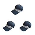 thumbnail image 2 of Sonducket Gorras de béisbol para mujer, sombreros con visera de diamantes de imitación, sombrero de cola de caballo ajustable para niña, Type1 NO1, 2 of 6