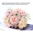 thumbnail image 3 of (Color champán) 1 manojo de flores artificiales, ramo de hortensias de seda falsas para arreglos de bodas en el hogar, centros de mesa, 3 of 5