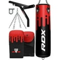 thumbnail image 1 of RDX Punching Bag for Boxing Training, 4ft Unfilled Heavy Bag Anti Swing Set with Punching Gloves, Chain, Ceiling Hook, 13pc, 1 of 6