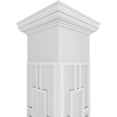 thumbnail image 4 of Ekena Millwork 10"W x 8'H Craftsman Classic Square Non-Tapered Hastings Fretwork Column w/ Tuscan Capital & Tuscan Base, 4 of 8