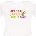 thumbnail image 4 of Inktastic My 1st April Fools Day with Jester Hat Boys or Girls Long Sleeve Baby Bodysuit, 4 of 5