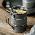 thumbnail image 6 of 2X 350Ml/12Oz Retro Industrial Style Beer Mug 304 Stainless Steel Mug,Distressed Outdoor Camping Cup Travel Drinkware, 6 of 8