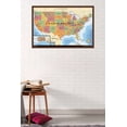 thumbnail image 2 of Map - USA Wall Poster, 22.375" x 34", Framed, 2 of 2