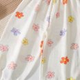 thumbnail image 4 of KPOPLK Toddler Baby Girl Summer Pants Long Bloomers Girls Lightweight Cotton Wide Leg Barrel Harem Pants Elastic Waist Trouser with Pocket Light Pink Size 4-5 Years, 4 of 4