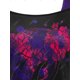 thumbnail image 3 of Talla grande recorte impreso 2 en 1 camiseta Rosegal Mangas largas de talla grande, 3 of 5