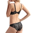 thumbnail image 5 of Levmjia Women Lingerie Bra Set Lace Underwear Push Up Transparent Thin Bra With Panties For Large Chest Comfortable Sleep Everyday Wear And Special Occasions Valentine, 5 of 5